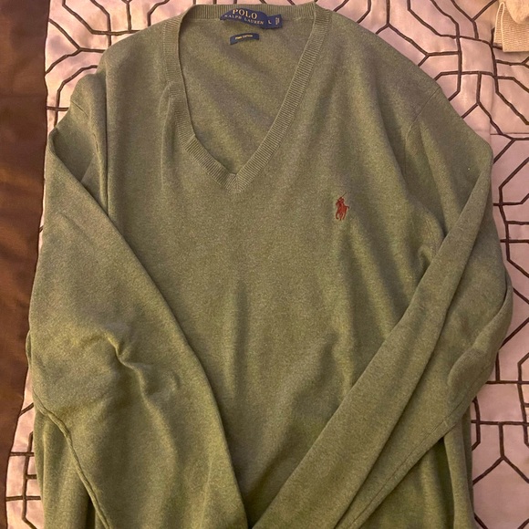 Men’s Polo Ralph Lauren V-Neck Sweater - Picture 1 of 3